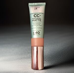 NEW IT Cosmetics CC+ Cream Natural Matte Foundation SPF 40 - Rich Honey
